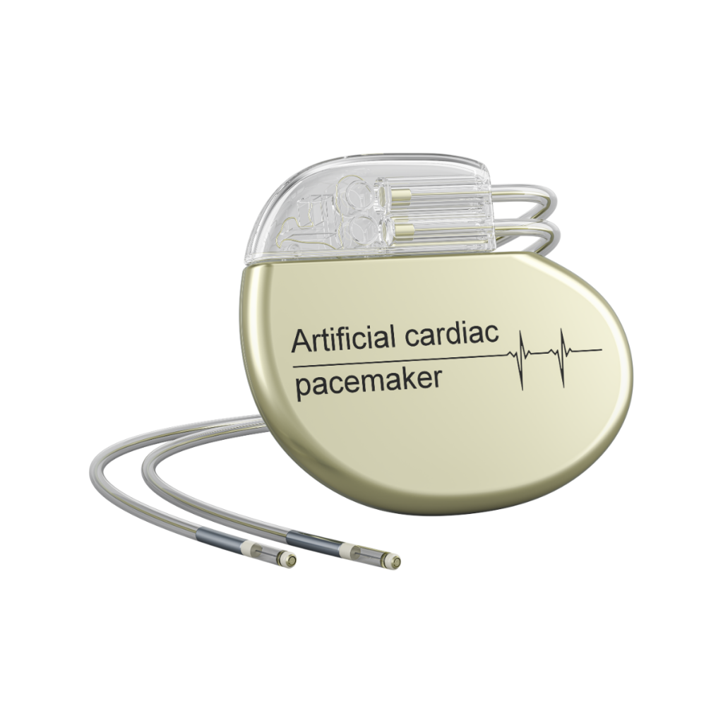 This is a picture of a cardiac pacemaker. This image is used by patient guard to represent an example of a class III medical device.