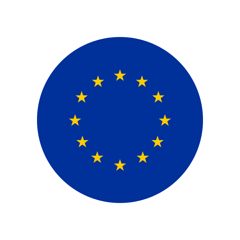 circle image of EU flag - used on patient guard's blog on medical device post market surveillance relating to the EU medical device regulations.