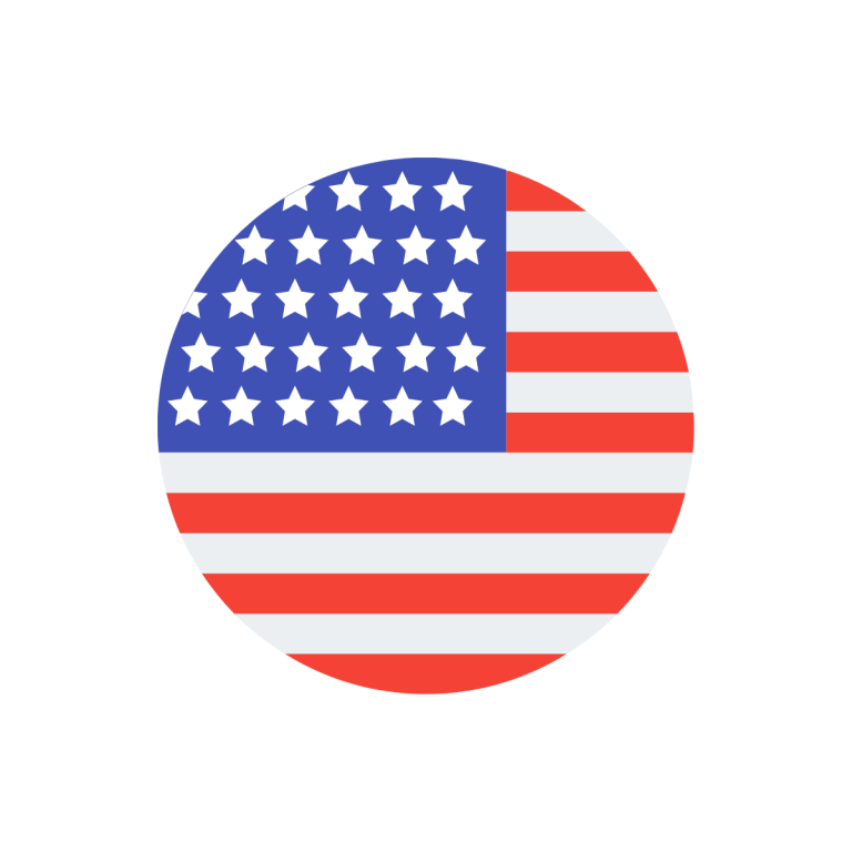 Circle image of the USA flag - used by patient guard for their blog on medical device post market surveillance in relation to the USA FDA regulations.