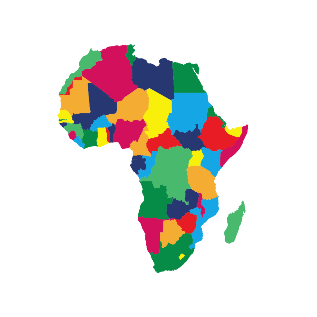 Map of africa used by patient guard in their global medical device and ivd registration blog.