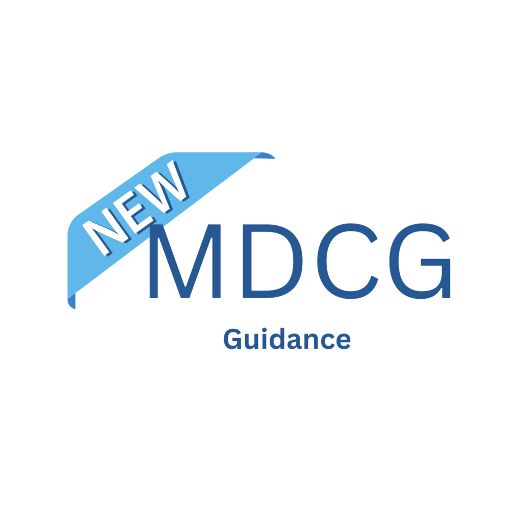 Image with the words New MDGC guidance written in Blue text.