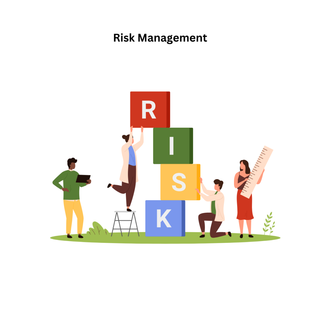 image of people placing different coloured building blocks on top of each other, the blocks spell out the word risk. This image is used by patient guard to discuss their internal audit services relating to ISO 13485 and Quality Management Systems (QMS).