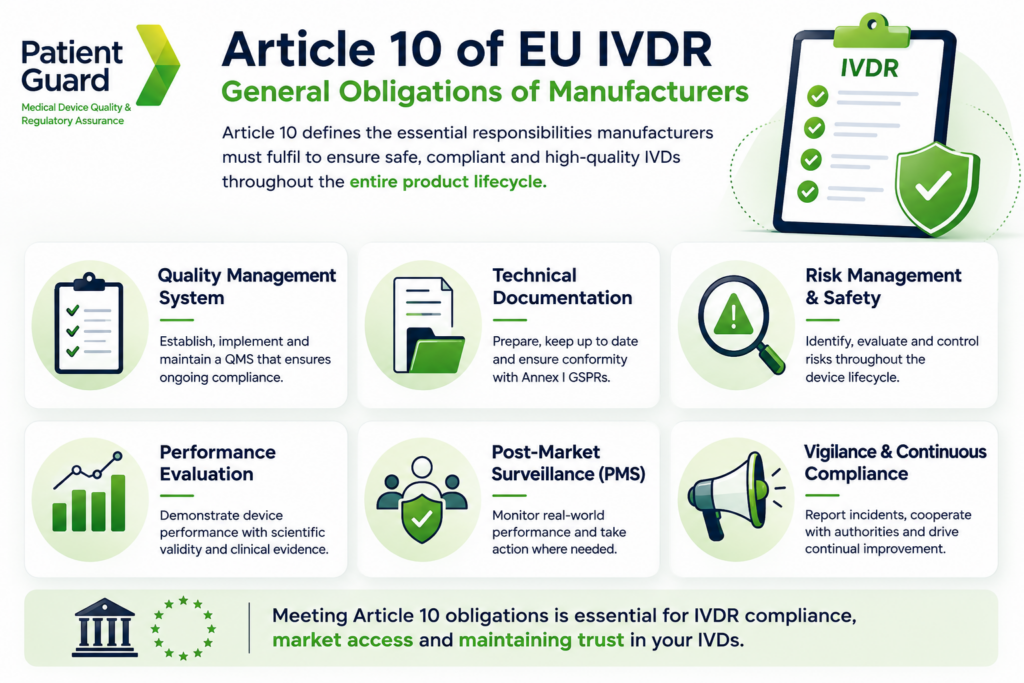 Article 10 IVDR: General Obligations of Manufacturers Explained