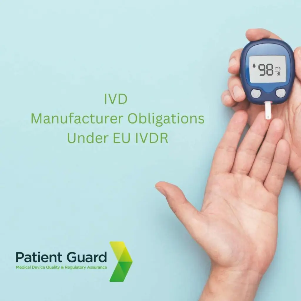Manufacturer obligations under Article 10 of EU IVDR